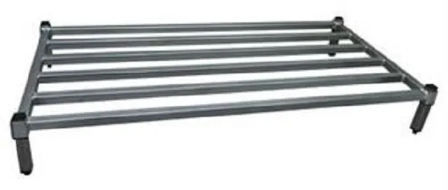 Single-tier, stainless steel Dunnage Rack