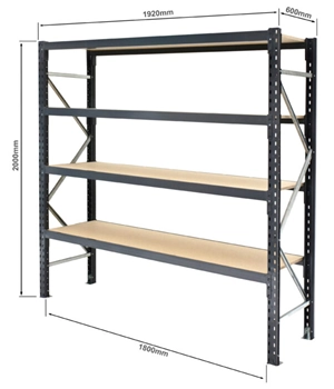 A dimensioned sketch of a Longspan Starter Bay example.